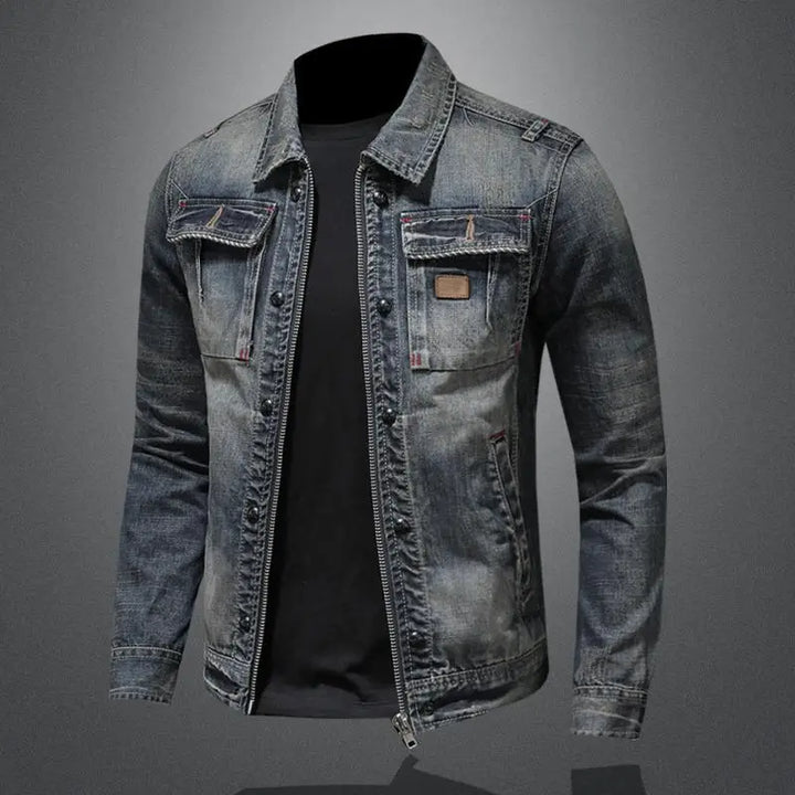 Denim Jacket – Flap Pockets & Structured Seams