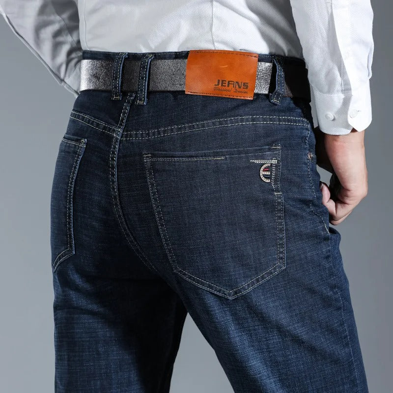 Denim Trousers – Straight Legs & Structured Fit