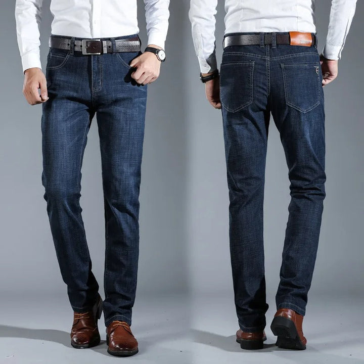 Denim Trousers – Straight Legs & Structured Fit