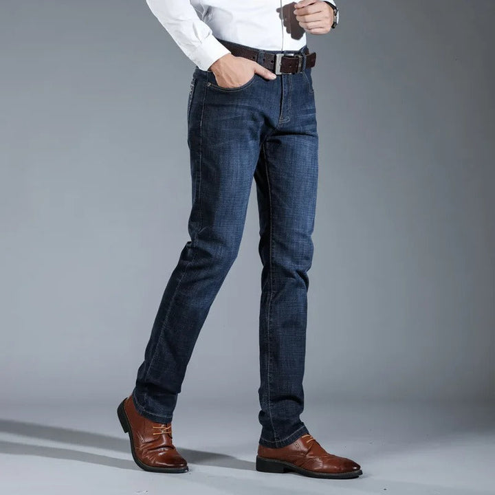 Denim Trousers – Straight Legs & Structured Fit