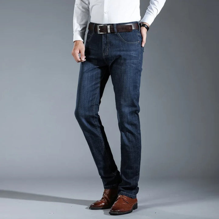 Denim Trousers – Straight Legs & Structured Fit