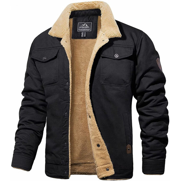 Fleece-Lined Jacket – Button Front & Structured Build
