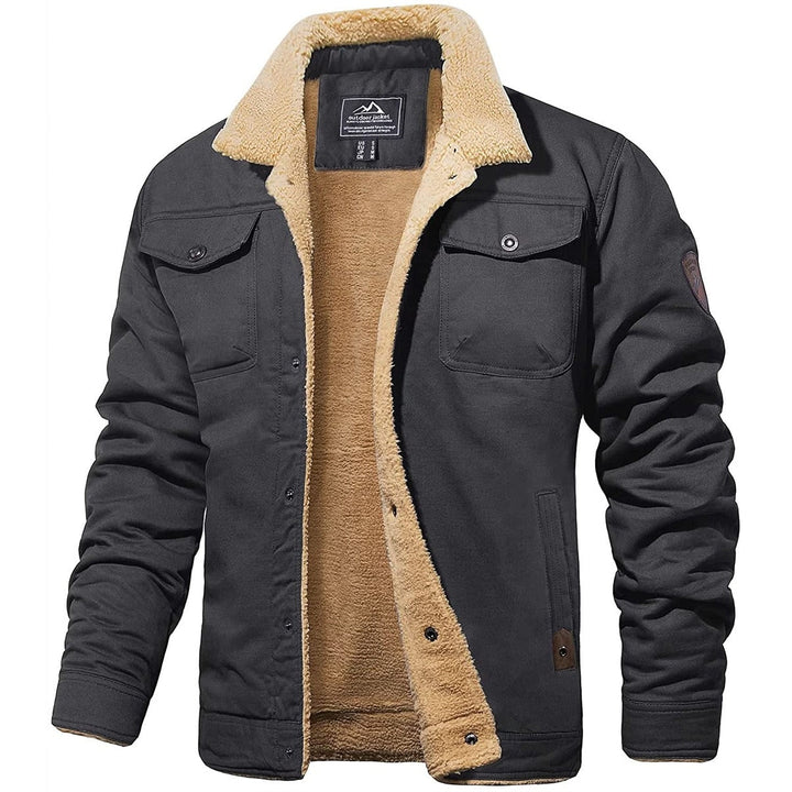 Fleece-Lined Jacket – Button Front & Structured Build