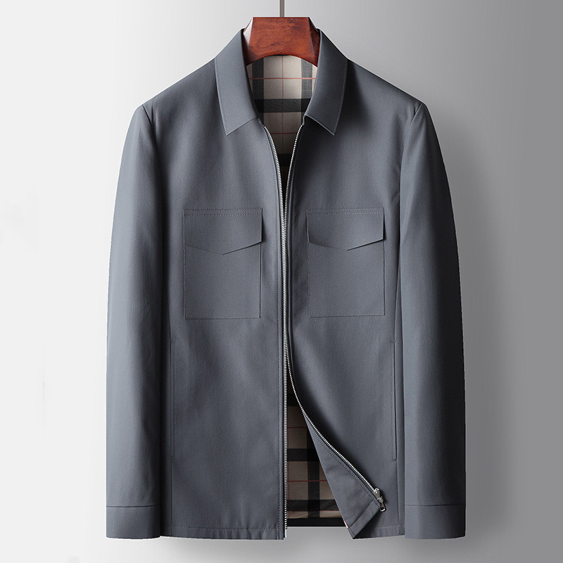 Mid-Length Coat – Hidden Front & Soft Inner Lining