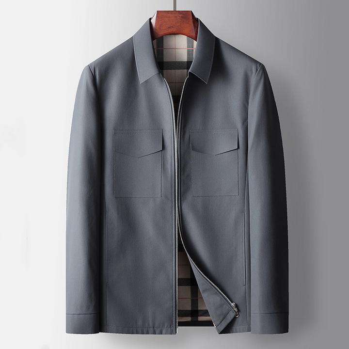 Mid-Length Coat – Hidden Front & Soft Inner Lining