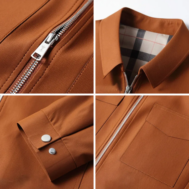 Mid-Length Coat – Hidden Front & Soft Inner Lining