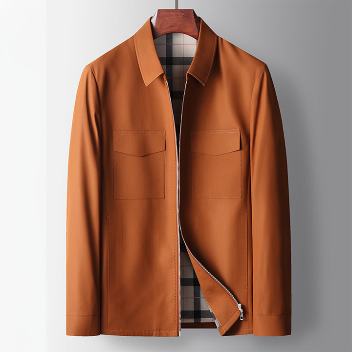 Mid-Length Coat – Hidden Front & Soft Inner Lining