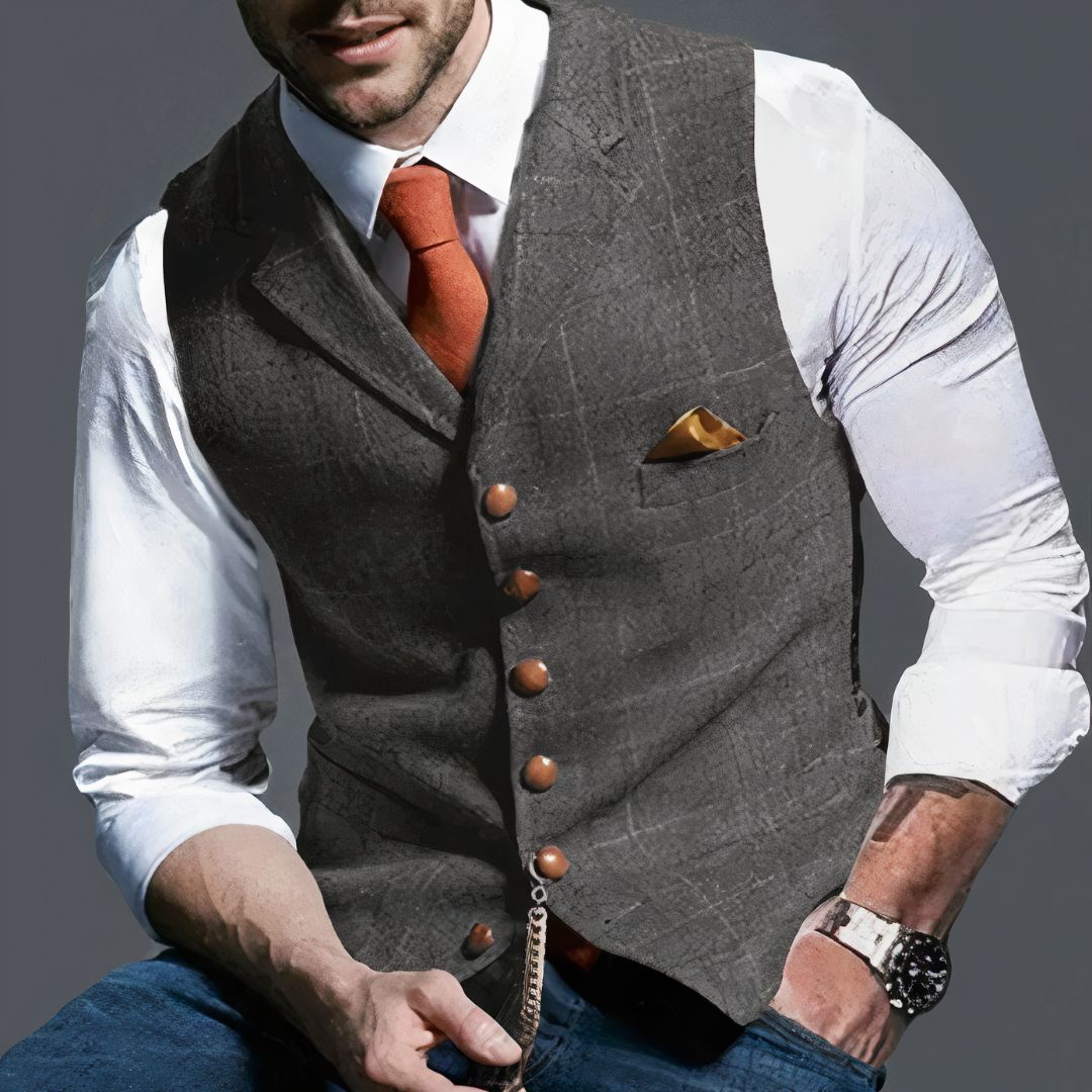 Sherpa Vest – Button Front & Plush Textured Finish