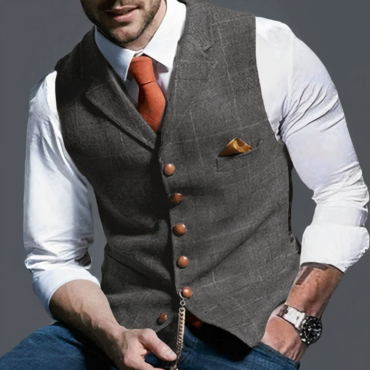 Sherpa Vest – Button Front & Plush Textured Finish