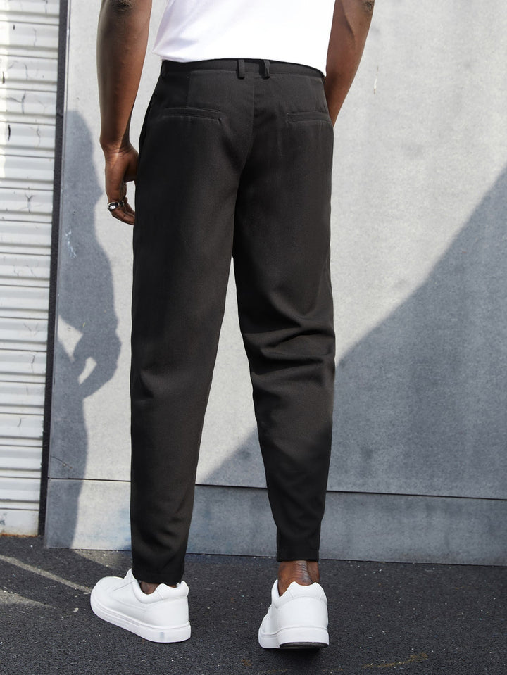 Tailored Trousers – Front Seam & Tapered Wide Leg