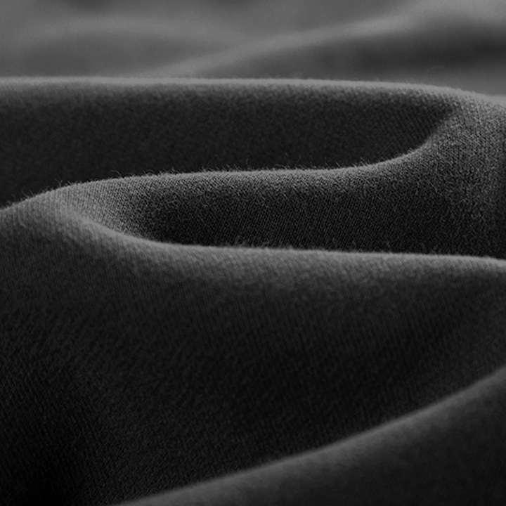 Tapered Trousers – Drawstring Waist & Ribbed Hems