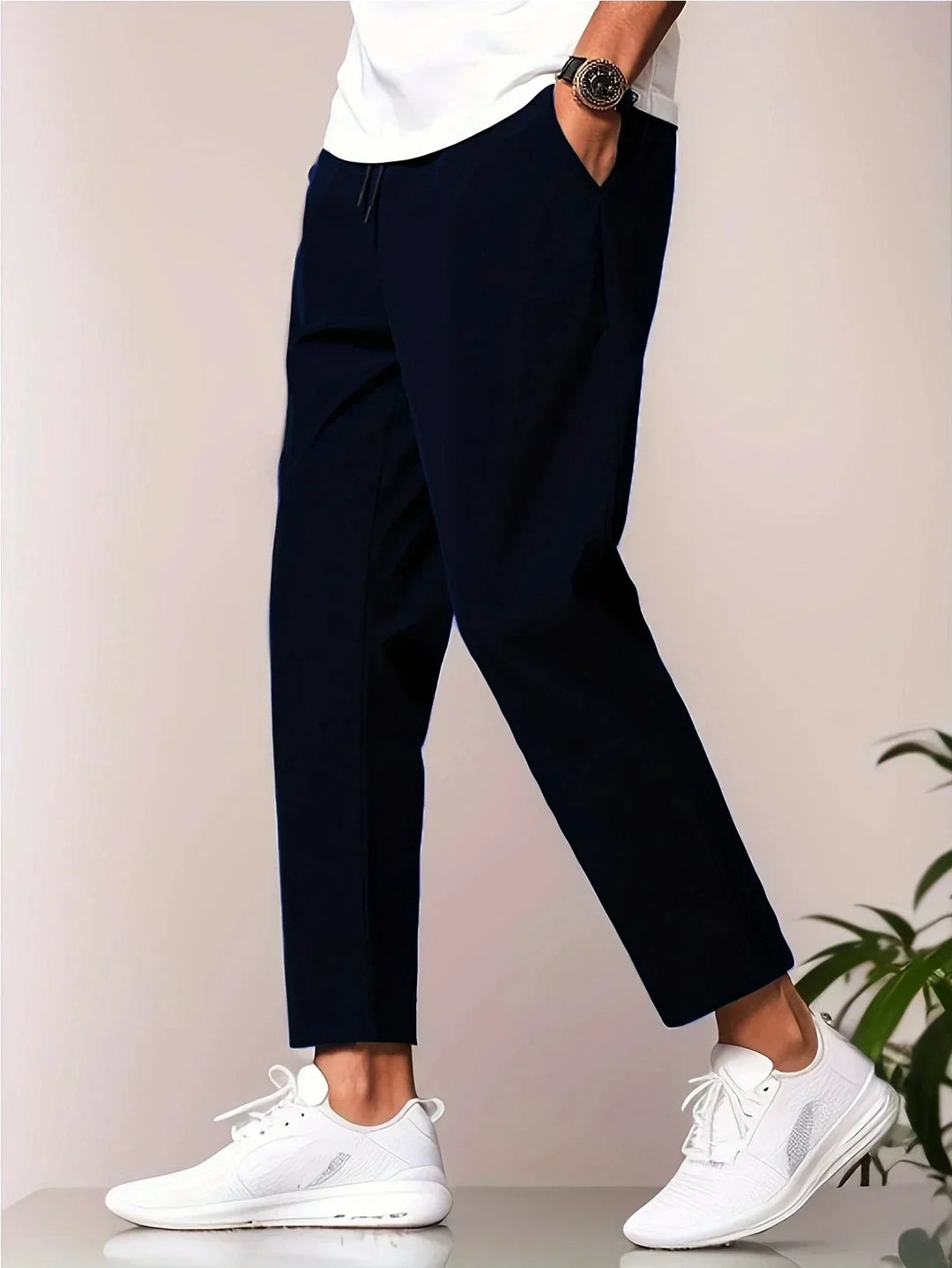 Tapered Trousers – Elastic Waist