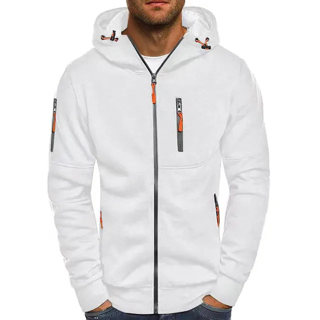 Zip Fleece Blend Jacket – Hooded Design & Secure Pockets