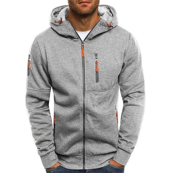 Zip Fleece Blend Jacket – Hooded Design & Secure Pockets